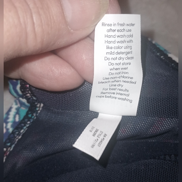 38D/DD Athleta Monaco Bra Cup Wrap Bikini Top 211765 - Picture 6 of 9